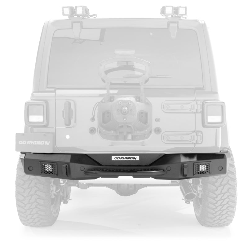 Go Rhino 07-18 Jeep Wrangler JK/JKU Rockline Rear Full Width Bumper