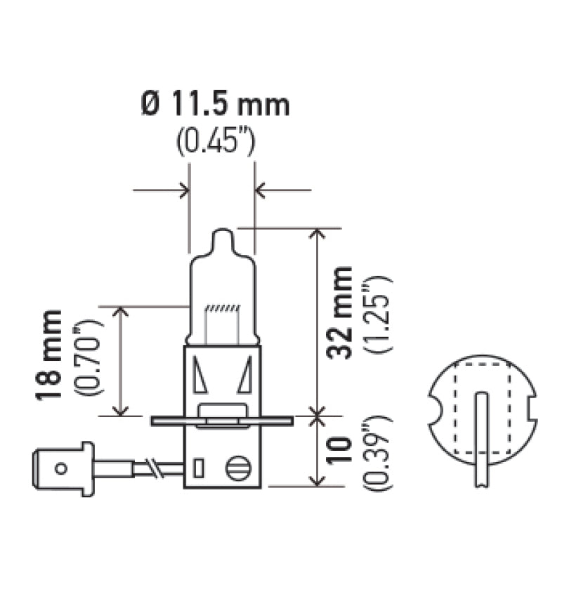 Hella BULB H3 12V 130W PK22s T3.25