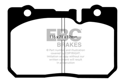 EBC 95-00 Lexus LS400 4.0 Ultimax2 Front Brake Pads