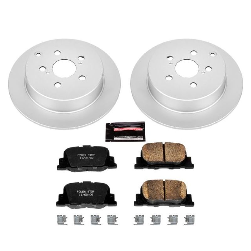 Power Stop 05-10 Scion tC Rear Z17 Evolution Geomet Coated Brake Kit