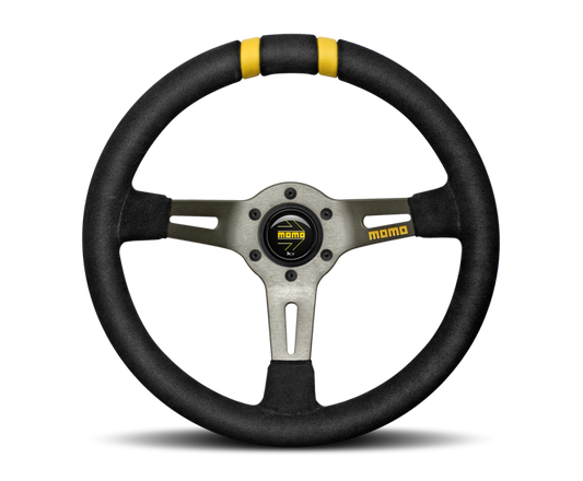 Momo MODDRIFT Steering Wheel 330 mm -  Black Suede/Anth Spokes/2 Stripes