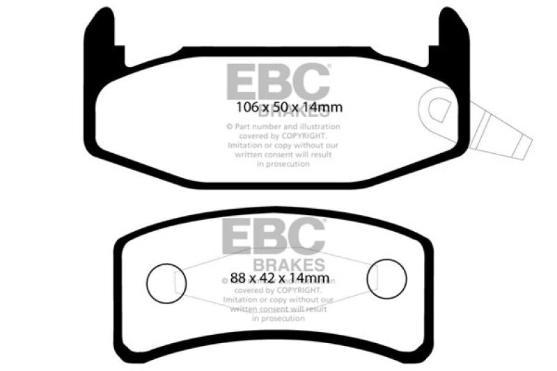 EBC 88-90 Buick Regal 2.8 Yellowstuff Rear Brake Pads