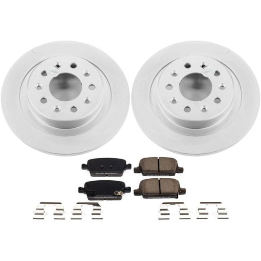 Power Stop 16-18 Chevrolet Malibu Rear Z17 Evolution Geomet Coated Brake Kit