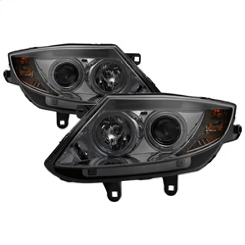 Spyder BMW Z4 03-08 Projector Headlights Halogen Model Only - LED Halo Smoke PRO-YD-BMWZ403-HL-SM