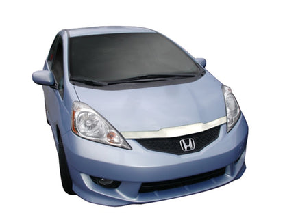 AVS 09-10 Honda Fit Aeroskin Low Profile Hood Shield - Chrome