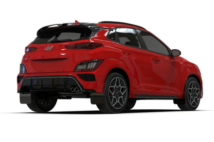 Rally Armor 2022 Hyundai Kona N Line Black UR Mud Flap w/ Grey Logo