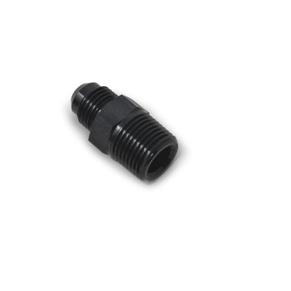 Russell Performance -12 AN to 1/2in NPT Straight Flare to Pipe (Black)