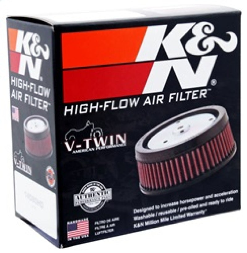 K&N 4in ID / 5.5in OD / 2in H Custom Assembly Filter designed to fit Harley-Davidson Motorcycle