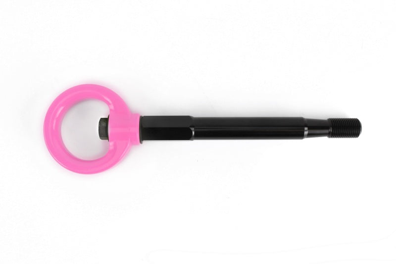 Perrin 08-14 Subaru WRX/STI Sedan Tow Hook Kit (Rear) - Hyper Pink