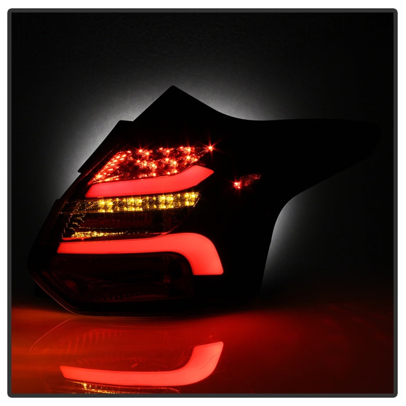 Spyder 12-14 Ford Focus 5DR LED Tail Lights - Black (ALT-YD-FF12-LED-BK)