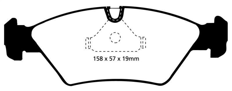 EBC 87-91 BMW M3 2.3 (E30) Yellowstuff Front Brake Pads