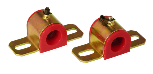 Prothane Universal Greasable Sway Bar Bushings - 1in - Type B Bracket - Red