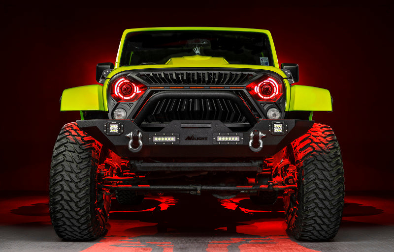 ORACLE Lighting 0718 Jeep Wrangler JK Oculus 7in ColorSHIFT BiLED Projector Headlights SEE WARRANTY