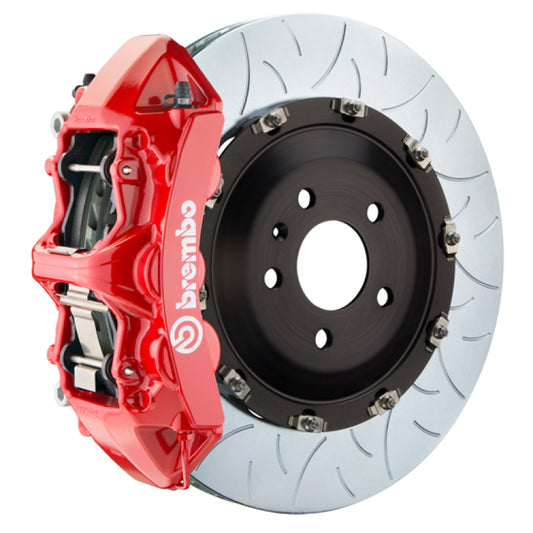 Brembo 08-13 BMW M3/11-12 1M Front GT BBK 6 Piston Cast 380x34 2pc Rotor Slotted Type3-Red
