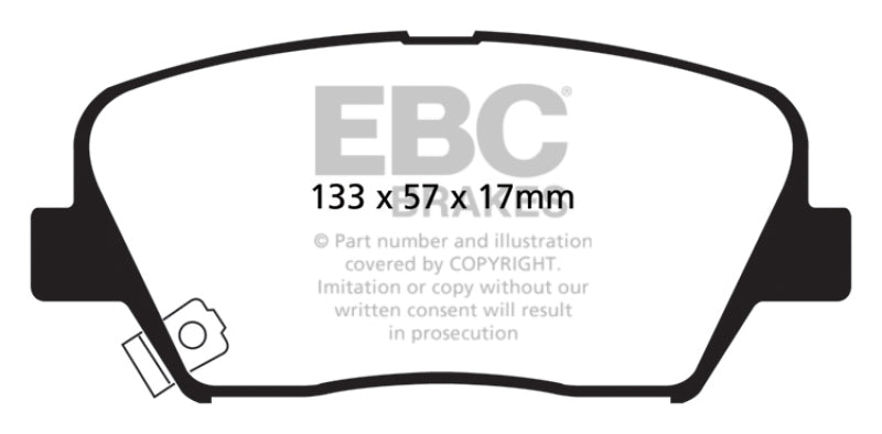 EBC 12+ Hyundai Azera 3.3 Ultimax2 Front Brake Pads