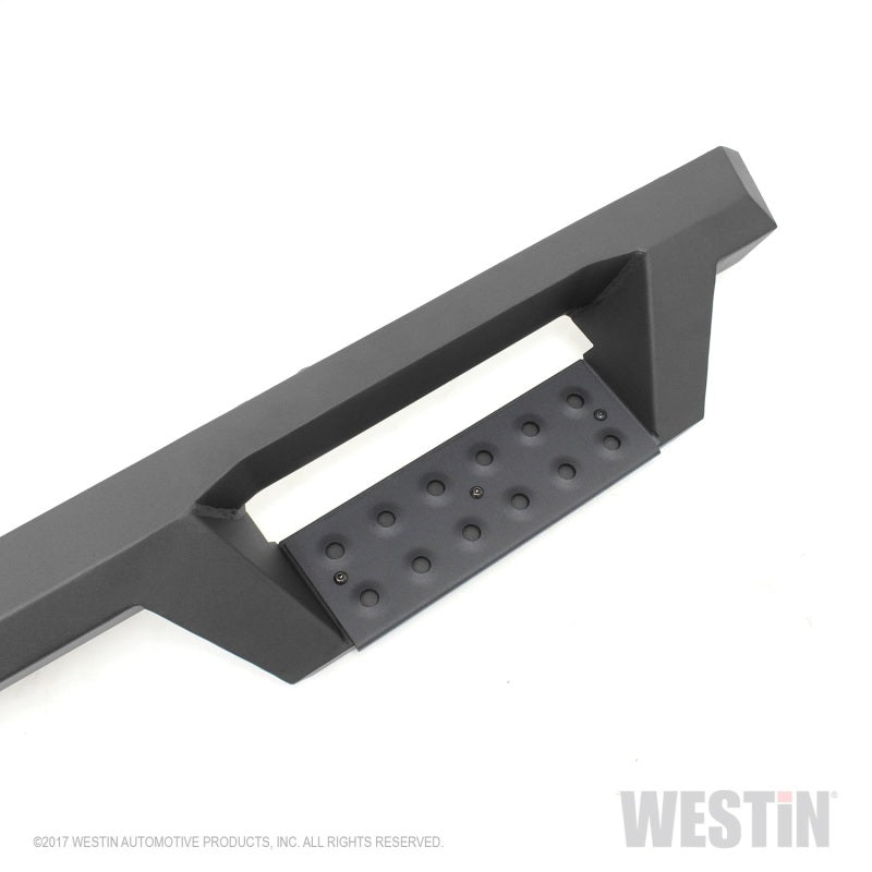 Westin 14-18 Chevrolet Silverado 1500 DC 6.5ft Bed HDX Drop W2W Nerf Step Bars - Tex. Blk