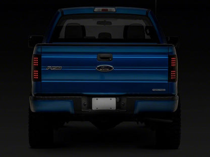 Raxiom 09-14 Ford F-150 Styleside Axial Series LED Tail Lights- Blk Housing (Smoked Lens)