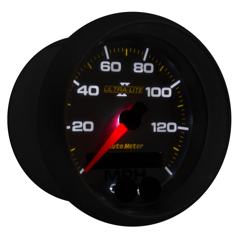 Autometer Ultra-Lite II 3-3/8in 0-140MPH In-Dash Electronic GPS Programmable Speedometer