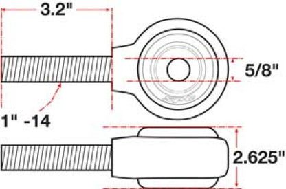 SPC Performance XAXIS Rod End Ball Joint