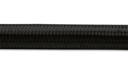 Vibrant -8 AN Black Nylon Braided Flex Hose (20 foot roll)