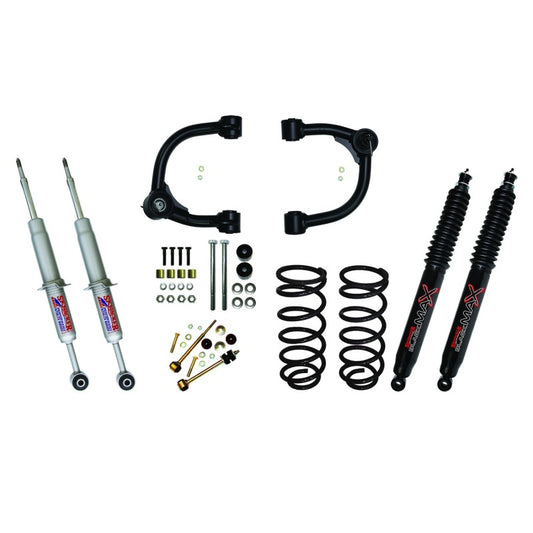 Skyjacker 3in Upper A-Arm Kit w/ Performance Struts & Rear Coils Black MAX Shocks