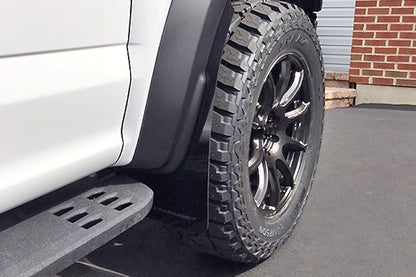 Rally Armor 17-20 Ford F-150 Raptor Gen 2 Black UR Mud Flap w/White Logo