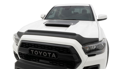 AVS 16-18 Toyota Tacoma Aeroskin II Textured Low Profile Hood Shield - Black