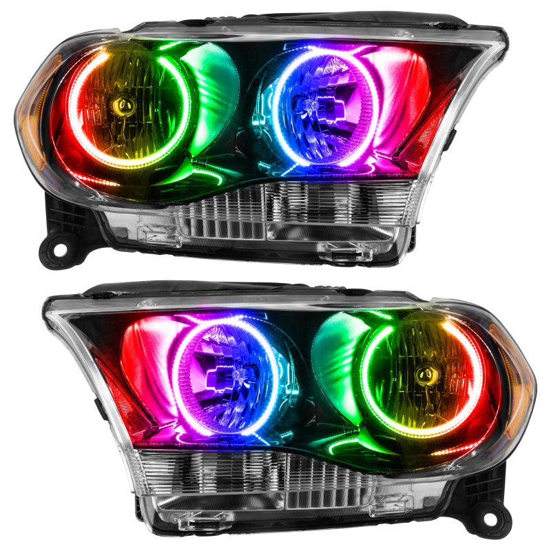 Oracle 11-13 Dodge Durango SMD HL Halogen - Black - ColorSHIFT NO RETURNS