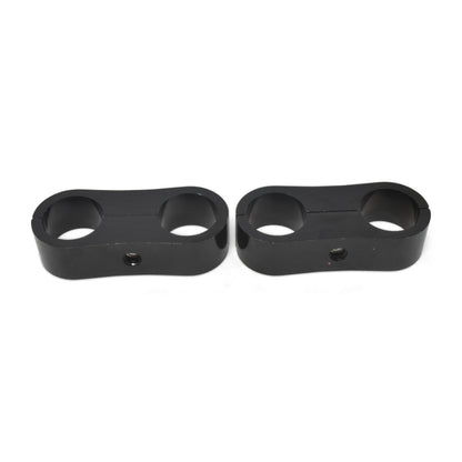 Russell Hose Separator For -10 Braided Hose - Black Anodize (2 Pack)