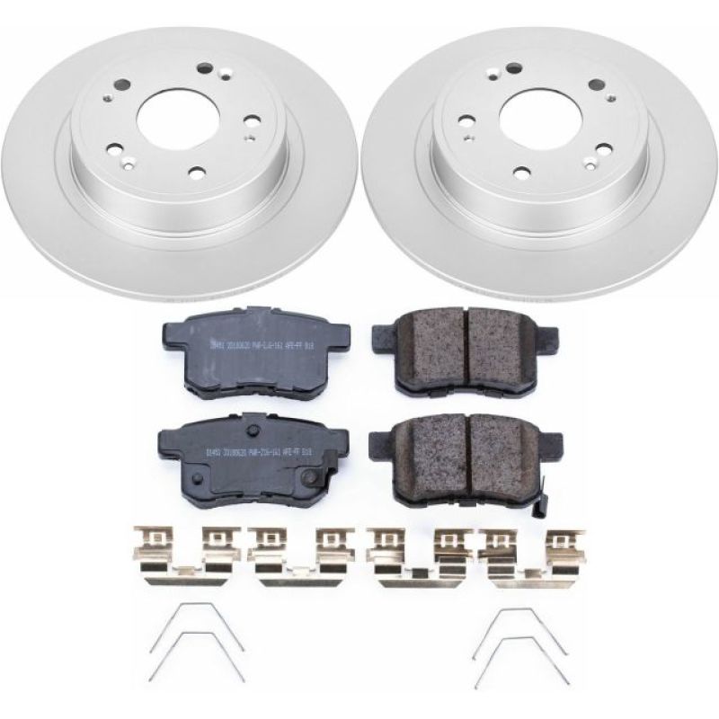 Power Stop 11-14 Acura TSX Rear Z17 Evolution Geomet Coated Brake Kit