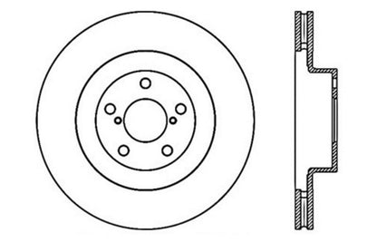 StopTech 02-10 WRX Drilled Left Front Rotor