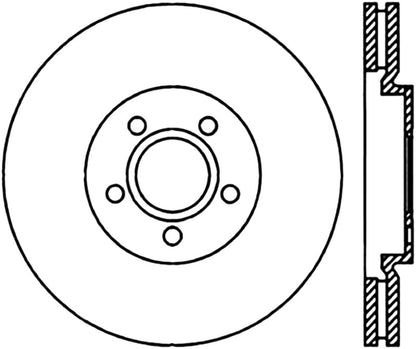 StopTech 03-09 Chrysler PTCruiser Tur / 03-05 Dodge Neon SRT-4 Front Left Slotted & Drilled Rotor