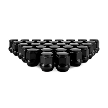 Mishimoto Steel Acorn Lug Nuts M14 x 1.5 - 32pc Set - Black