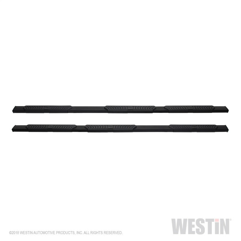 Westin 07-19 Chevy Silverado/Sierra Crew Cab (85ft Bed) R5 M-Series Wheel-to-Wheel Nerf Bars - Blk