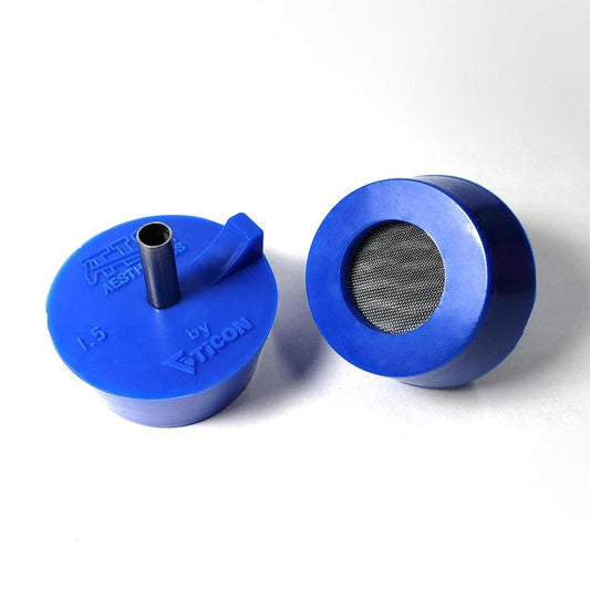 Ticon Industries Tig Aesthetics 4in Tube Silicone Purge Plug - Blue