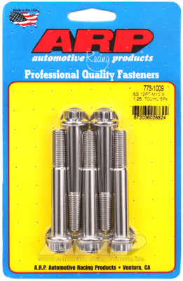 ARP - M10 x 1.25 x 70 12pt Stainless Steel Bolts (Set of 5)