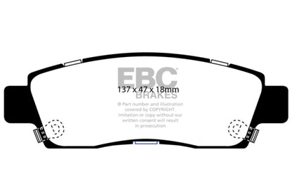 EBC 07+ Buick Enclave 3.6 Greenstuff Rear Brake Pads