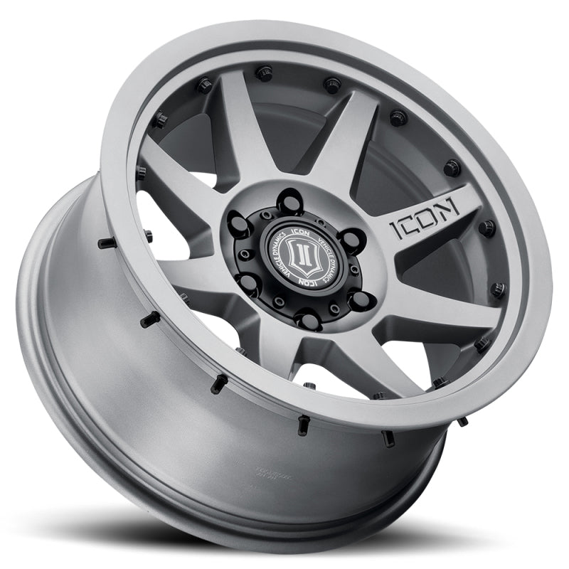 ICON Rebound Pro 17x8.5 6x135 6mm Offset 5in BS 87.1mm Bore Titanium Wheel