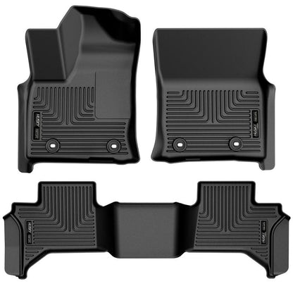 Husky Liners 22-23 Lexus LX600 Weatherbeater Front & Second Seat Floor Liners - Black