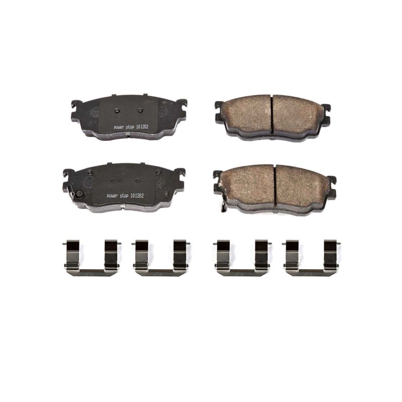 Power Stop 98-02 Mazda 626 Front Z17 Evolution Ceramic Brake Pads w/Hardware