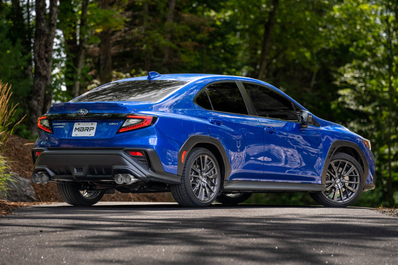 MBRP 2022+ Subaru WRX 3in Cat-Back Dual Split Rear Quad Tips Street Profile Exhaust