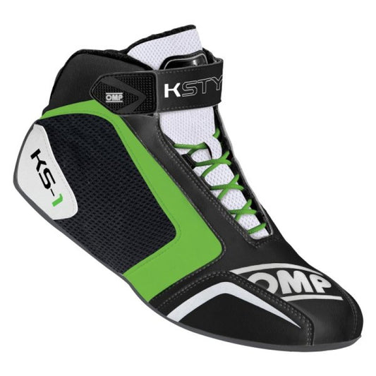 OMP KS-1 Shoes Black/White/Green - Size48