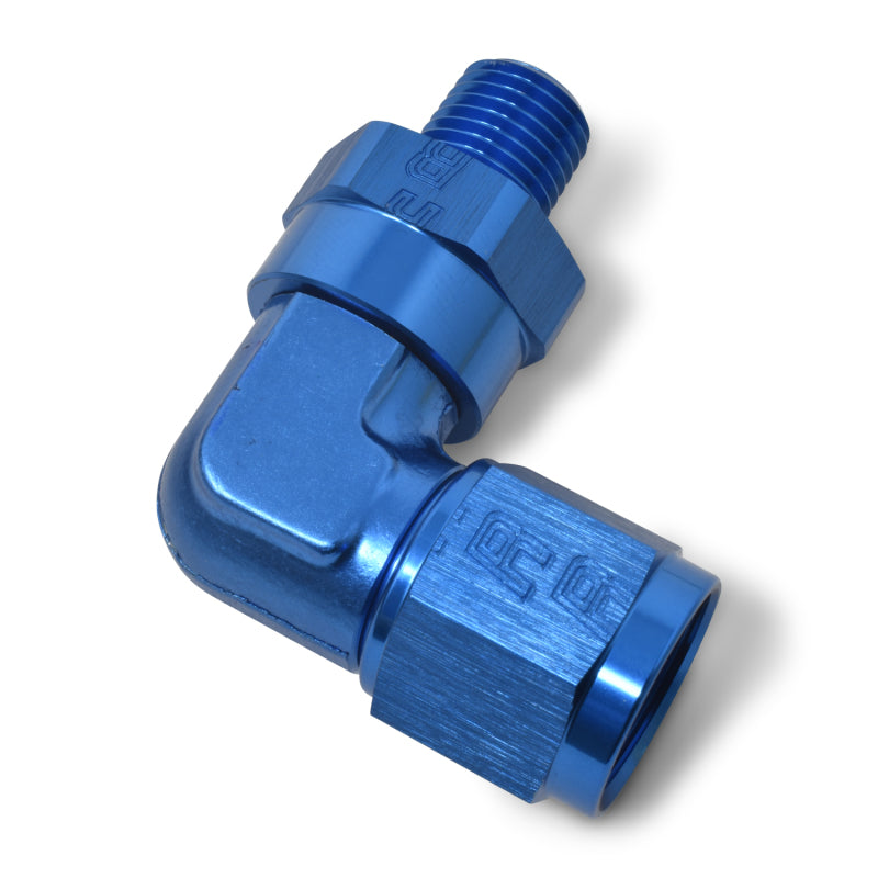 Russell Performance -10 AN 90 Degree Female to Male 1/2in Swivel NPT Fitting