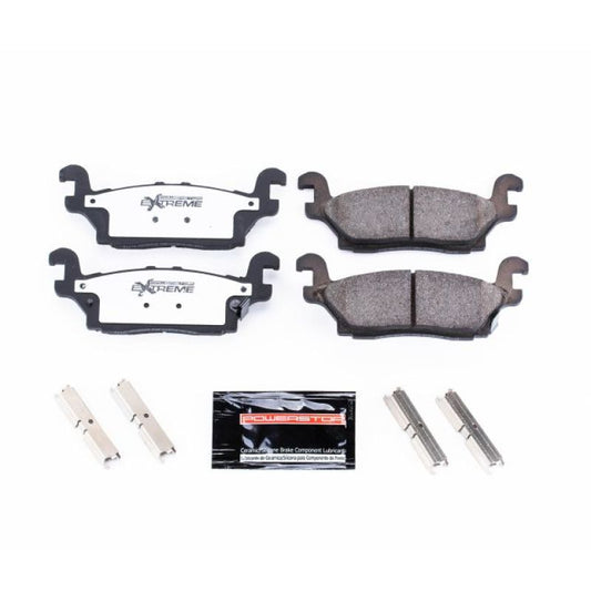 Power Stop 06-10 Hummer H3 Rear Z36 Truck & Tow Brake Pads w/Hardware