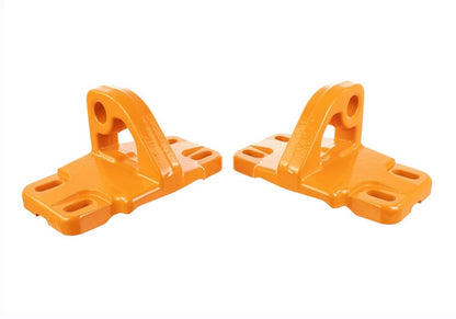 Ford Racing 2021+ Bronco Front Bumper Tow Hooks - Orange (Pair)