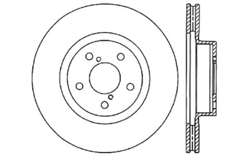 StopTech Slotted & Drilled Sport Brake Rotor