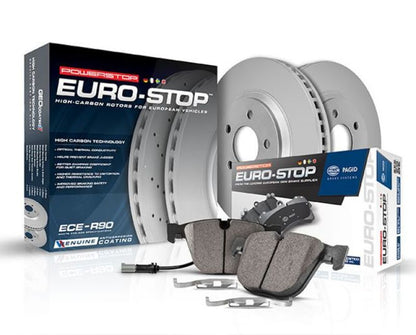 Power Stop 02-04 Audi A6 Quattro Front Euro-Stop Brake Kit