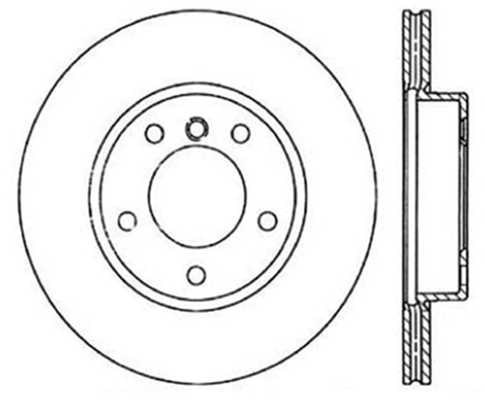 StopTech Power Slot 96-02 BMW Z3 / 03-01/06 Z4 (E86) / 3 Series Front Left Cryo Slotted Rotor