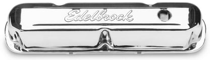 Edelbrock Valve Cover Signature Series Chrysler 1965-1991 318-340-360 CI V8 Chrome