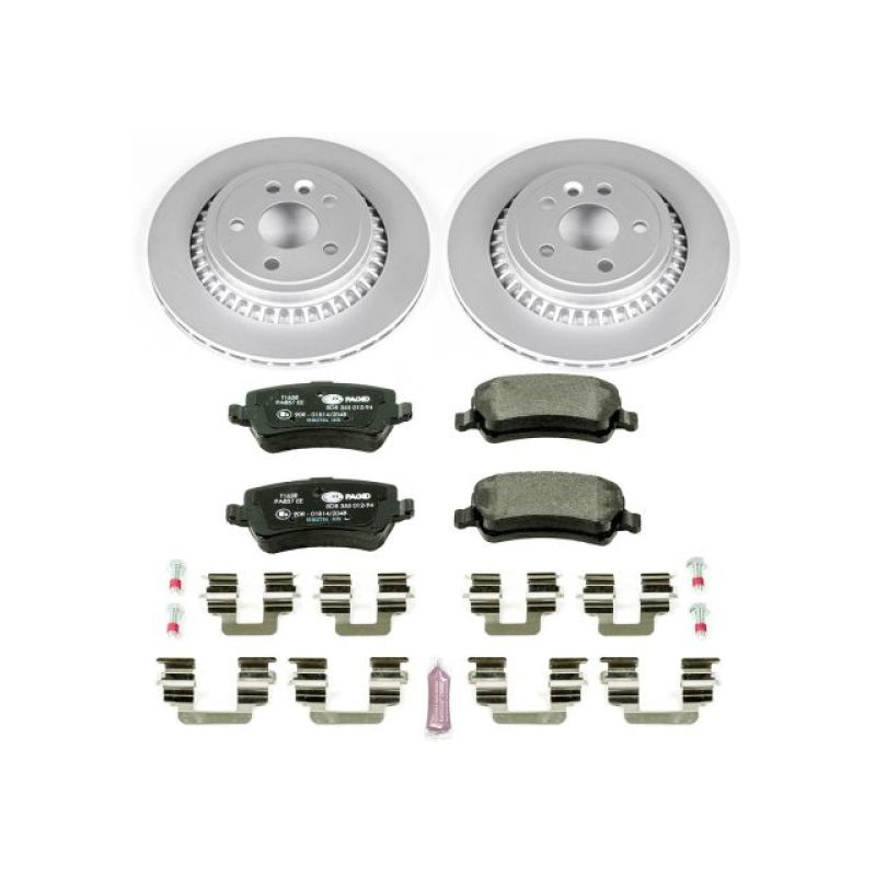 Power Stop 10-17 Volvo XC60 Rear Euro-Stop Brake Kit